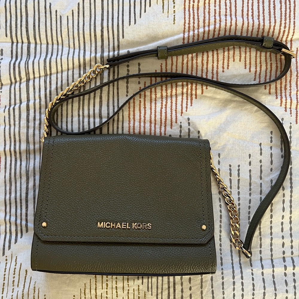 MICHAEL KORS GREEN CROSSBODY